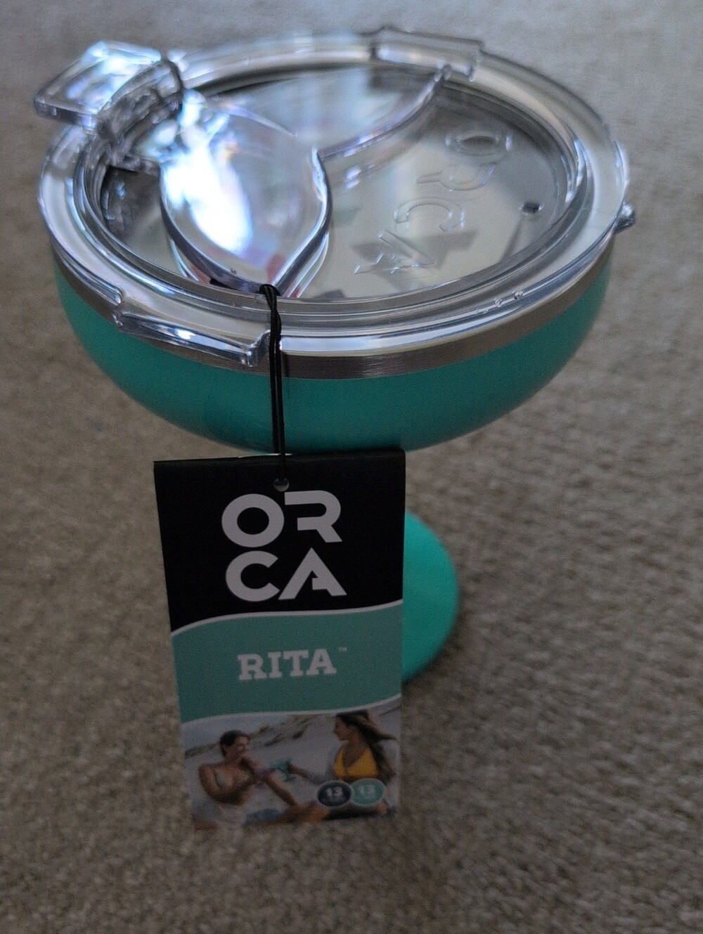 ORCA Rita Temperature Insulated, Stainless Steel Margarita Glass Lidded Tumbler - Picture 2 of 7